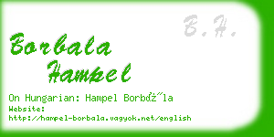 borbala hampel business card